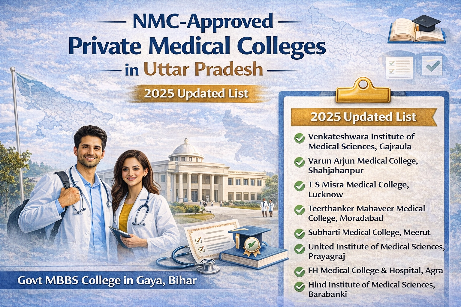 List of NMC-Approved Private Medical Colleges in Uttar Prairie (2025 Updated)